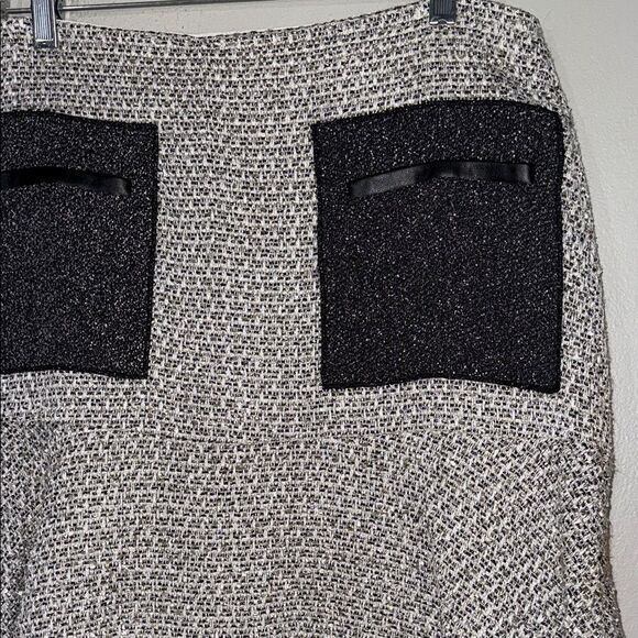 Ann Taylor Black and White A-Line Mini Skirt - Picture 5 of 11
